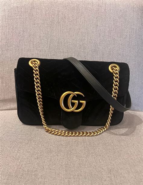 gucci marmont velluto nera|gucci marmont handbags.